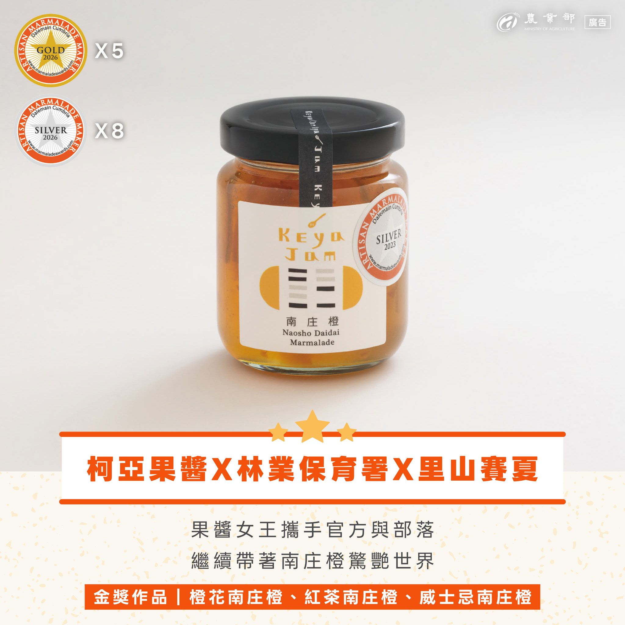 2026世界柑橘類果醬大賽，台灣隊再創佳績，拿下111面獎牌！感謝果醬TEAM TAIWAN，跟世界分享台灣的風土滋味。02